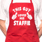 This Guy Loves His Staffie BBQ Dog Cooking Apron