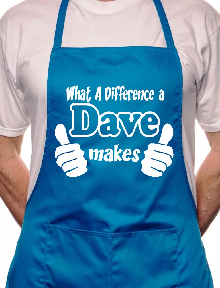 Adult Dave BBQ Cooking Funny Novelty Apron
