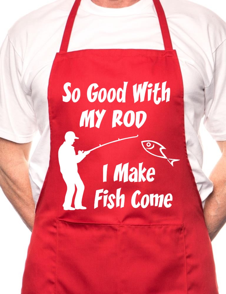 Adult So Good With My Rod Fishing BBQ Cooking Funny Novelty Apron