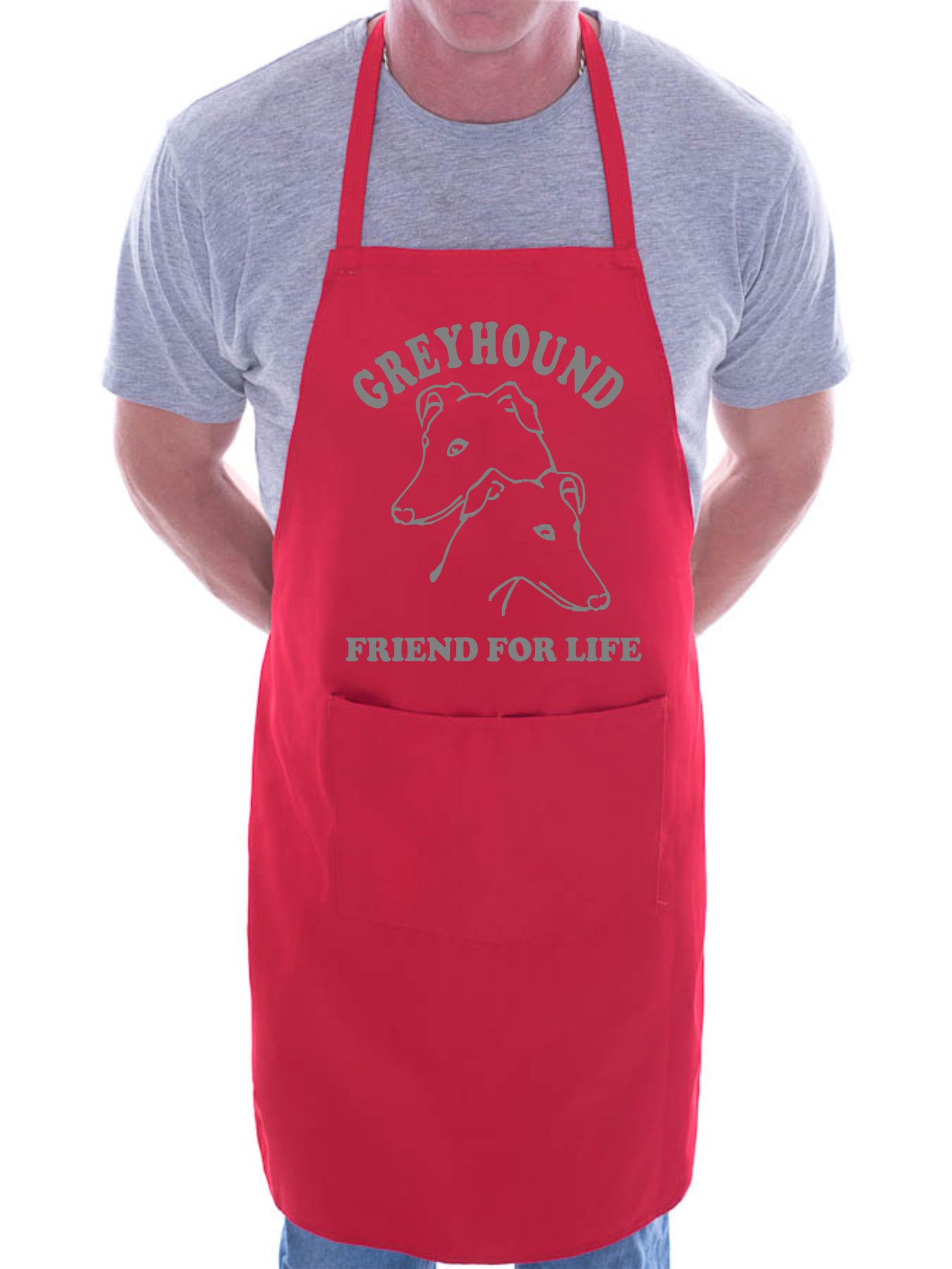 Greyhound Dog Lover Gift BBQ Cooking Apron