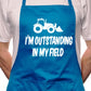 Adult Outstanding In My Field Farmer BBQ Cooking Funny Novelty Apron