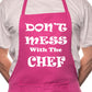 Don't Mess With The Chef Cooking Funny Unisex Apron