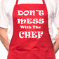 Don't Mess With The Chef Cooking Funny Unisex Apron