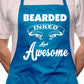 Adult Bearded Inked & Awesome Tattoo BBQ Cooking Funny Novelty Apron