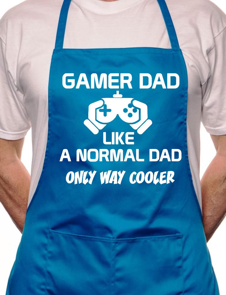 Adult Gamer Dad BBQ Cooking Funny Novelty Apron