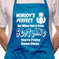 Adult Scotland Scottish Perfect BBQ Cooking Funny Novelty Apron
