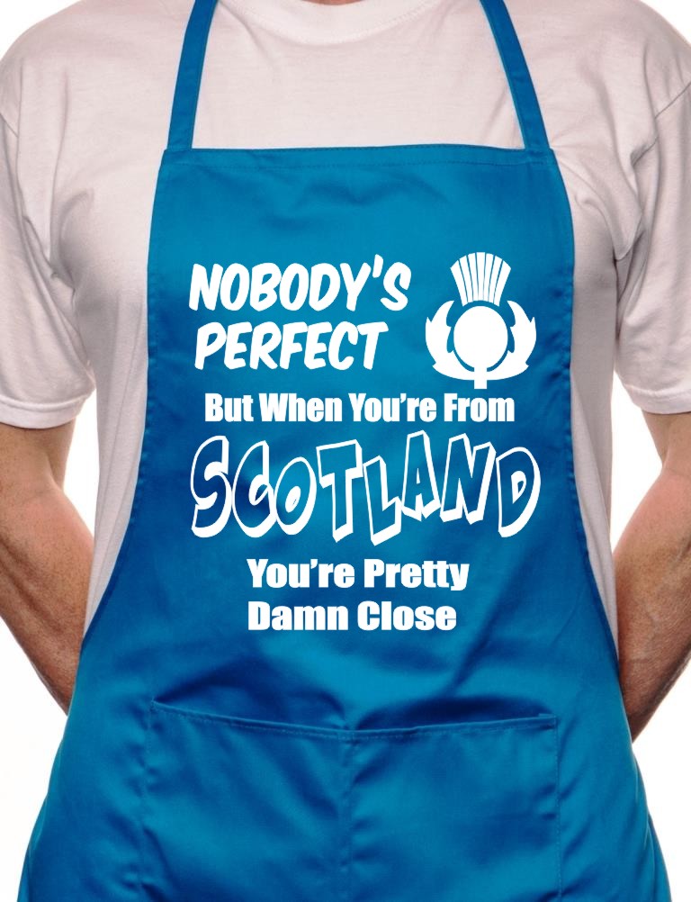 Adult Scotland Scottish Perfect BBQ Cooking Funny Novelty Apron