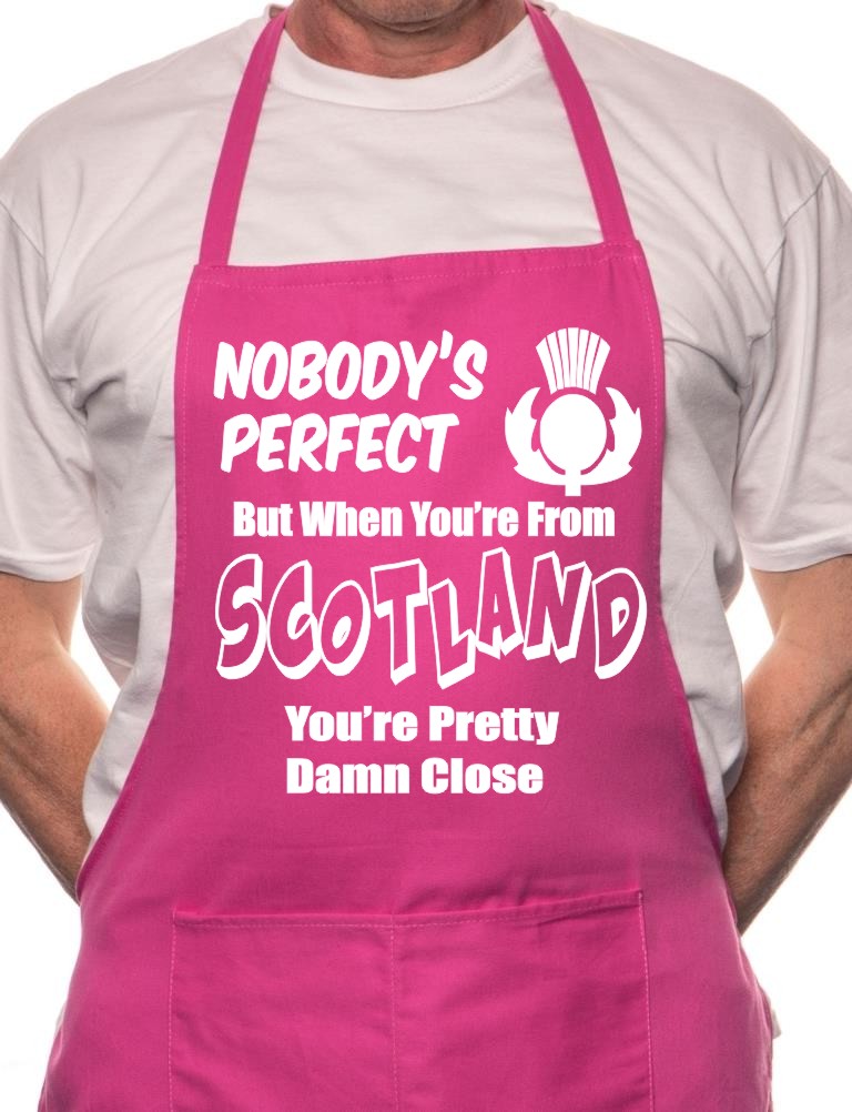 Adult Scotland Scottish Perfect BBQ Cooking Funny Novelty Apron