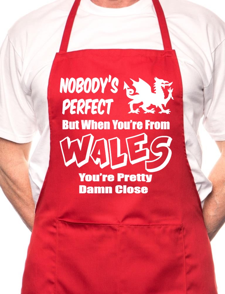 Wales Welsh Perfect BBQ Cooking Apron