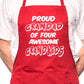 Adult Proud Grandad 4 Grandkids BBQ Cooking Funny Novelty Apron