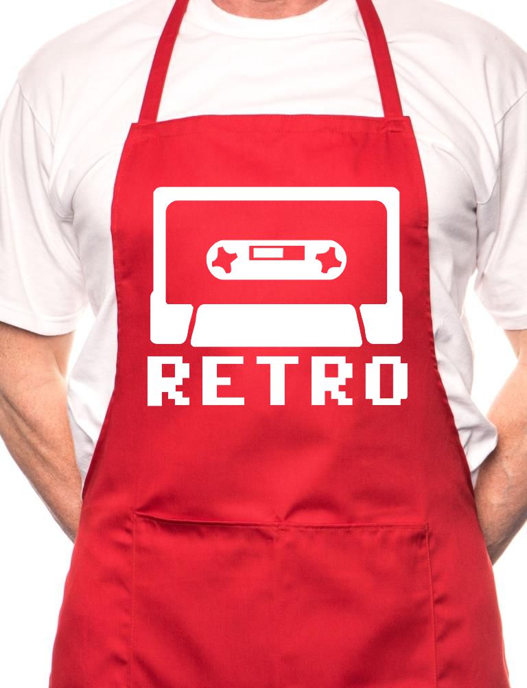 Retro Music BBQ Cooking Apron