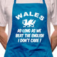 Adult Welsh Rugby Beat The English BBQ Cooking Funny Novelty Apron