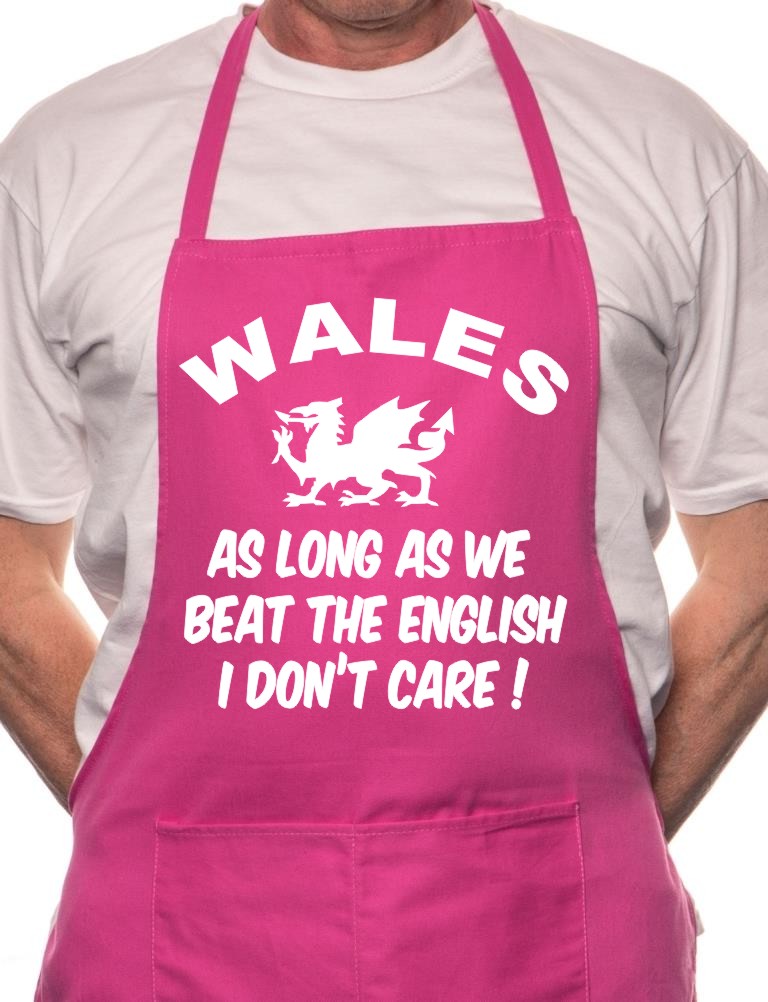 Adult Welsh Rugby Beat The English BBQ Cooking Funny Novelty Apron