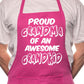 Proud Grandma Of Grandkid BBQ Cooking Apron