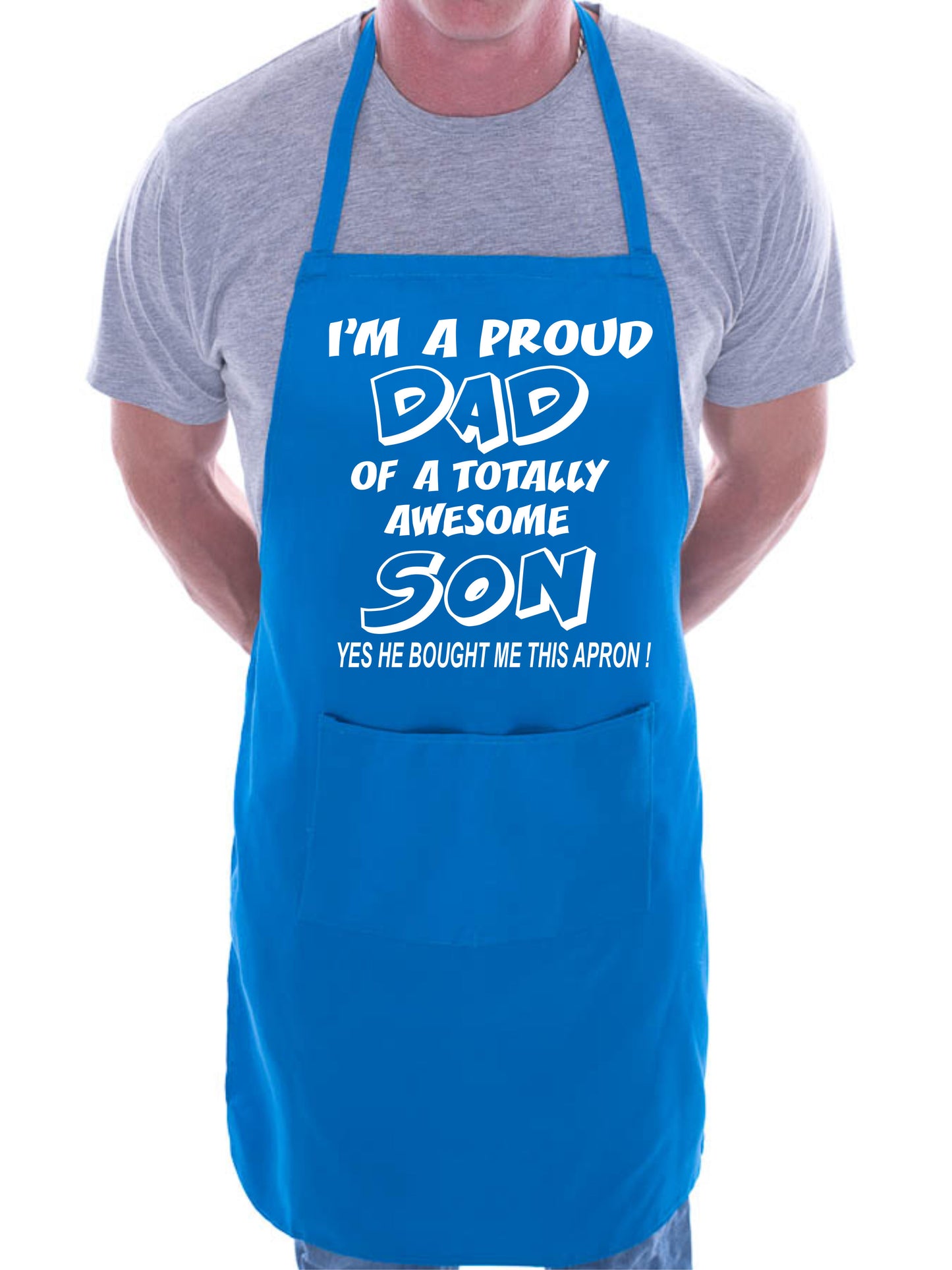 Proud Dad Of Awesome SonBBQ Cooking Apron