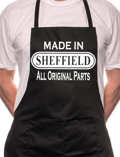 Adult Made In Sheffield BBQ Cooking Funny Novelty Apron