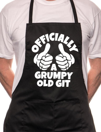 Grumpy Old Git Birthday BBQ Cooking Funny Novelty Apron