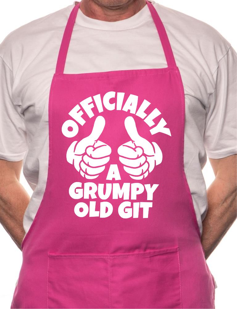 Grumpy Old Git Birthday BBQ Cooking Funny Novelty Apron
