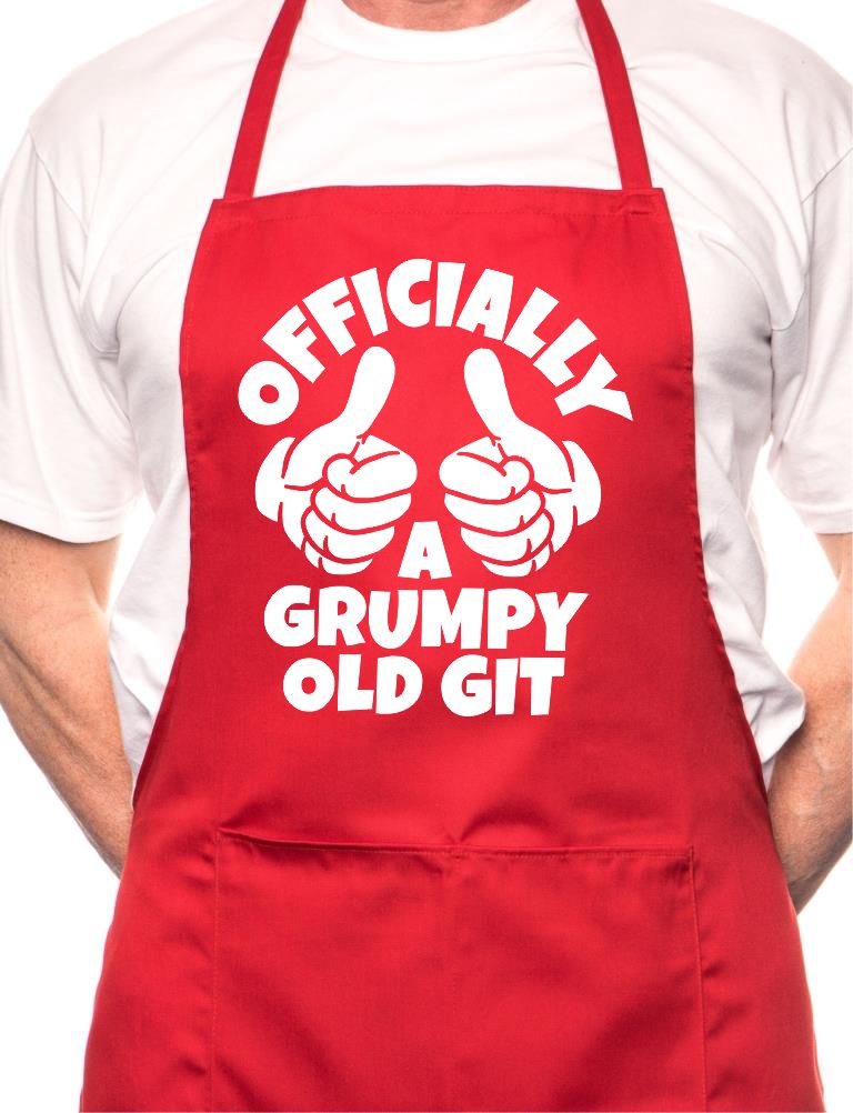 Grumpy Old Git Birthday BBQ Cooking Funny Novelty Apron