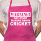 May Start Talking About Cricket BBQ Cooking Apron