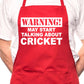 May Start Talking About Cricket BBQ Cooking Apron