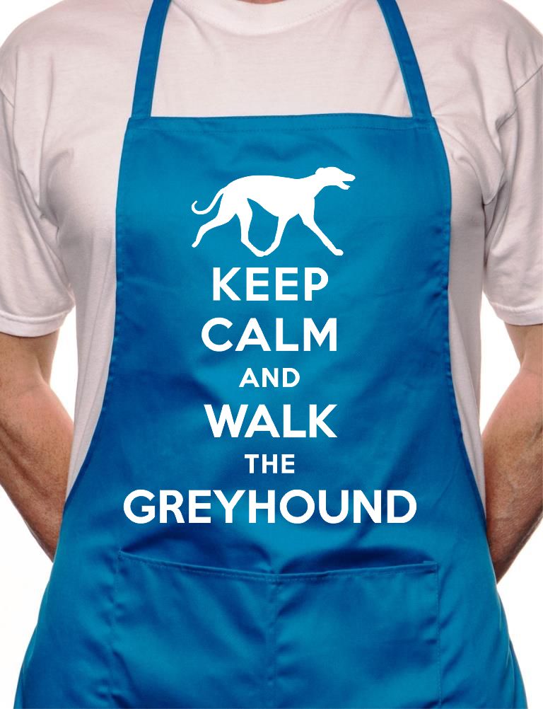 Dog Lover Keep Calm Greyhound BBQ Cooking Funny Novelty Apron