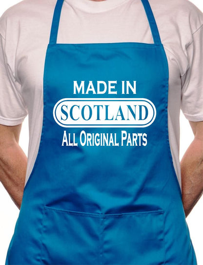 Adult Made In Scotland Scottish BBQ Cooking Funny Novelty Apron