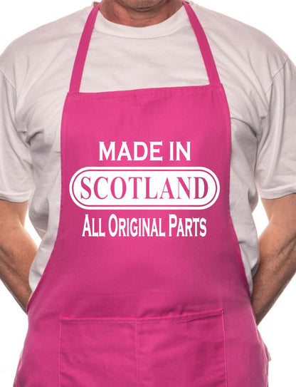 Adult Made In Scotland Scottish BBQ Cooking Funny Novelty Apron