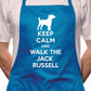 Keep Calm Walk The Jack Russell Dog Lover BBQ Cooking Apron