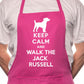 Keep Calm Walk The Jack Russell Dog Lover BBQ Cooking Apron