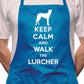 Keep Calm Walk The Lurcher Dog Lover BBQ Cooking Apron
