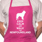 Keep Calm Walk The Newfoundland Dog Lover BBQ Cooking Novelty Apron