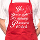 It's Prosecco O'Clock Funny BBQ Cooking Novelty Apron