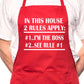 In This House I'm Boss Fathers Day BBQ Cooking Novelty Apron