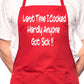 No One Got Sick If I Cook Fathers Day BBQ Cooking Apron