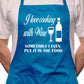 Love Cooking With Wine Fathers Day BBQ Cooking Apron