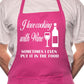 Love Cooking With Wine Fathers Day BBQ Cooking Apron