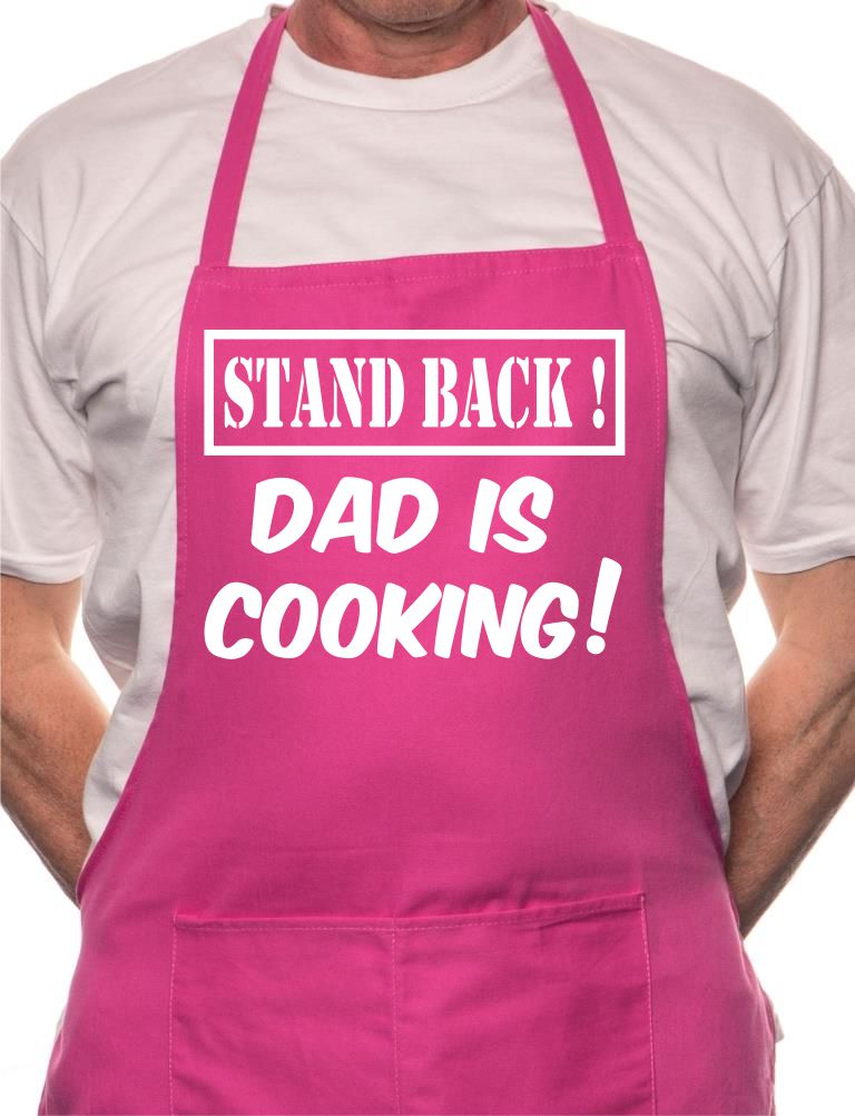 Stand Back Dad Is Cooking Fathers Day BBQ Cooking Apron