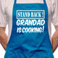 Stand Back Grandad Is Cooking Fathers Day BBQ Cooking Novelty Apron