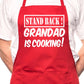 Stand Back Grandad Is Cooking Fathers Day BBQ Cooking Novelty Apron