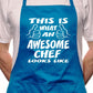 Awesome Chef Fathers Day BBQ Cooking Apron