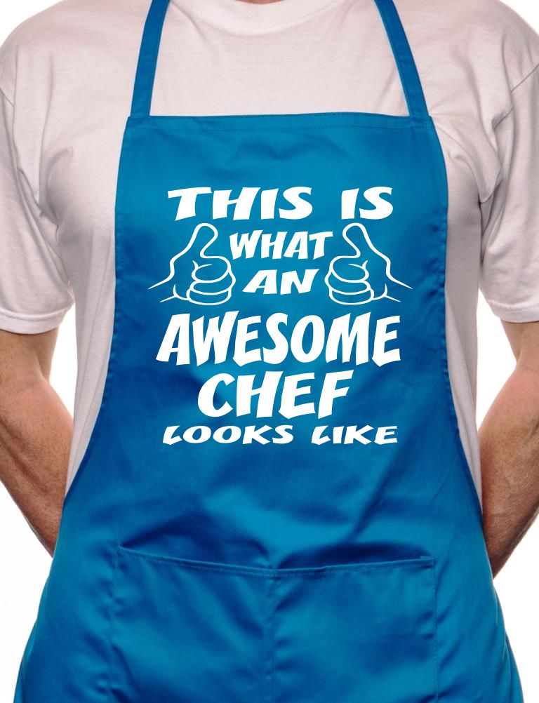 Awesome Chef Fathers Day BBQ Cooking Apron