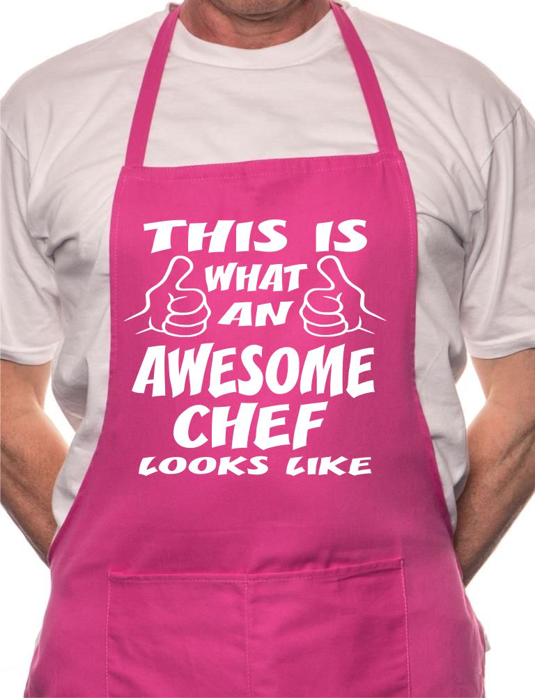 Awesome Chef Fathers Day BBQ Cooking Apron