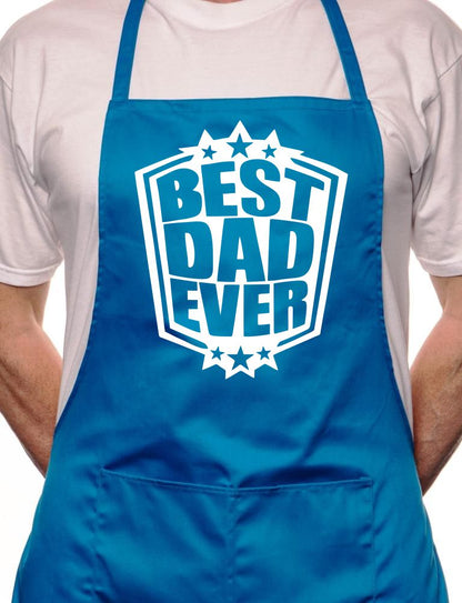 Best Dad Ever Fathers Day BBQ Cooking Novelty Apron