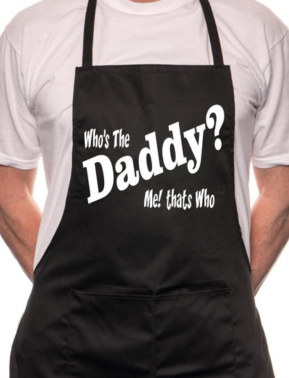 Who's The Daddy New Dad Baby BBQ Cooking Novelty Apron