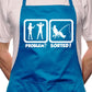 Problem Sorted Gone Fishing Angler BBQ Cooking Apron