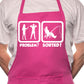 Problem Sorted Gone Fishing Angler BBQ Cooking Apron