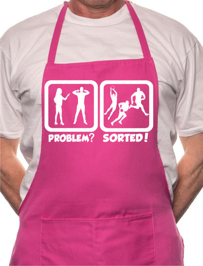 Problem Sorted Playing Rugby BBQ Cooking Apron