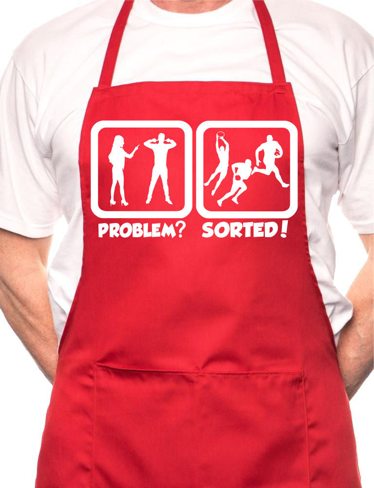 Problem Sorted Playing Rugby BBQ Cooking Apron