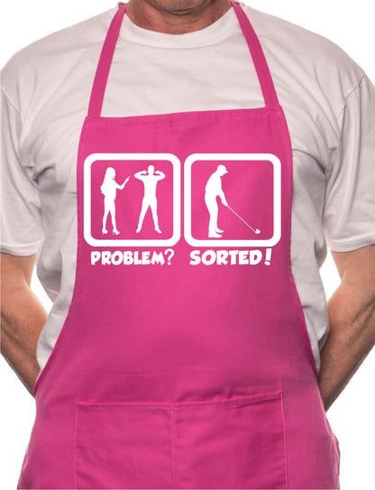 Problem Sorted Playing Golf BBQ Cooking Apron